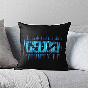 Dark Blue NIN Light Waves Throw Pillow RB0211