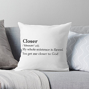 Nine Inch Nails Aesthetic Quote Rock Metal Lyrics Closer Throw Pillow RB0211