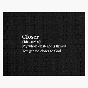 Nine Inch Nails Aesthetic Quote Rock Metal Lyrics Closer Black Jigsaw Puzzle RB0211