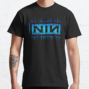 Dark Blue NIN Light Waves Classic T-Shirt RB0211